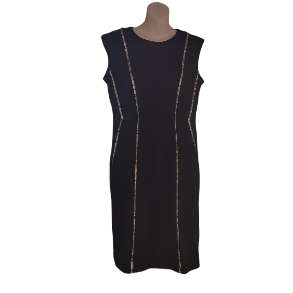 Shelby & Palmer black pencil midi dress